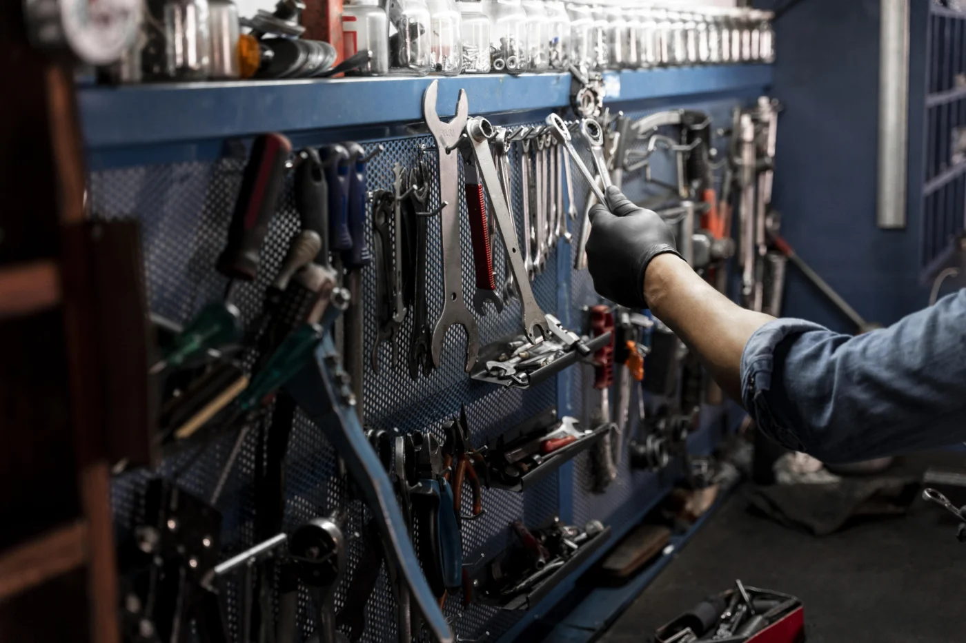 Tools and equipment being counted for a final VAT return